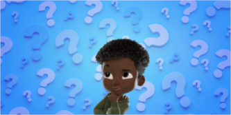 Imagen de Kelvin pensando en respuestas para la trivia.