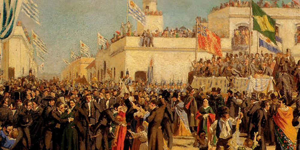 “Boceto para la Jura de la Constitución de 1830”, obra de Juan Manuel Blanes.